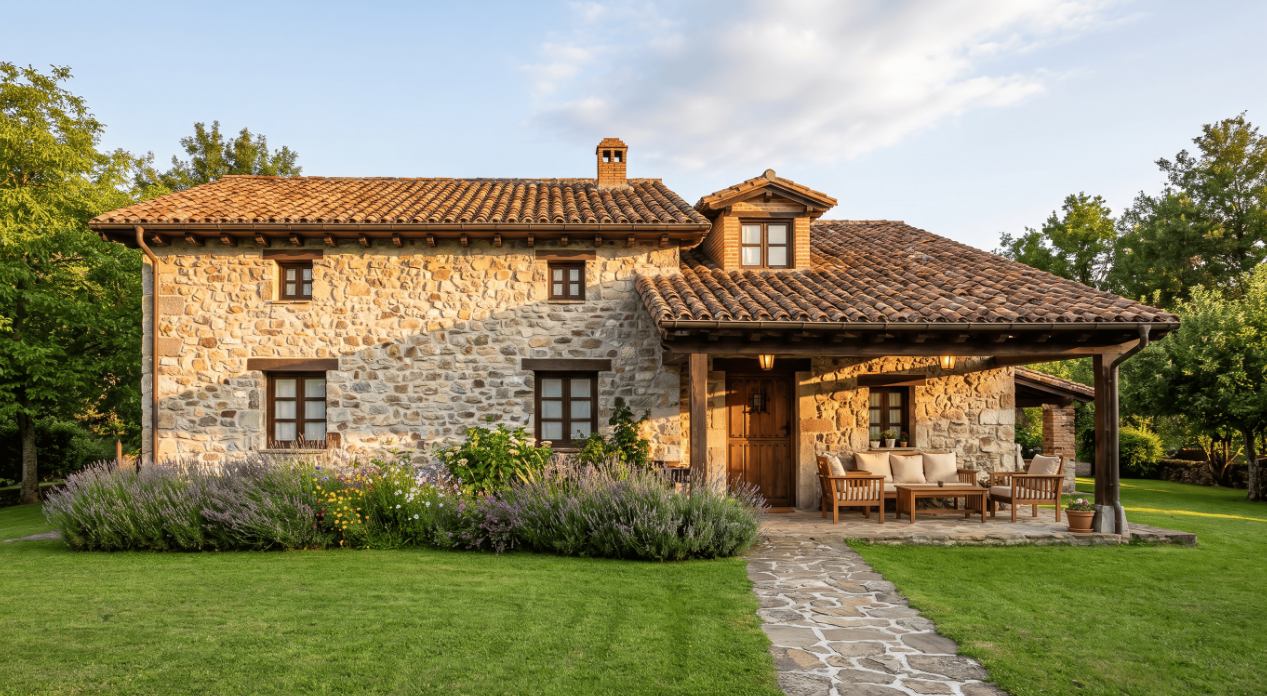 Casa de aldea de piedra de dos plantas en La Venta Los Probes, Llanes